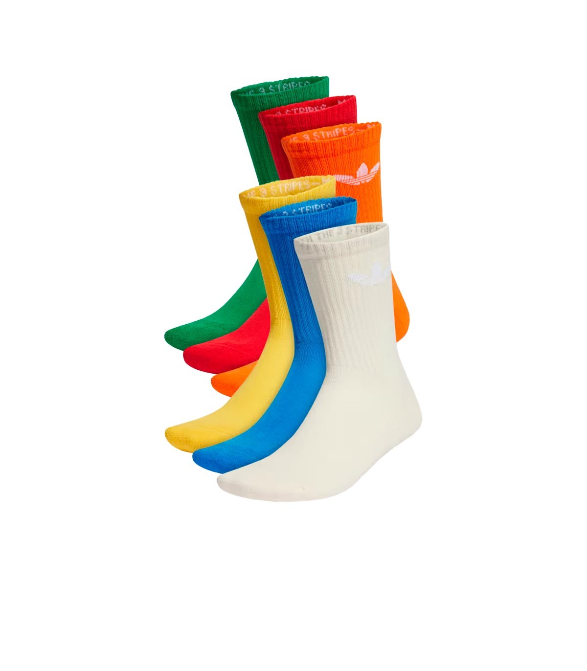 Adidas - Calcetines Cásicos Trefoil 6 Pack - Multicolor