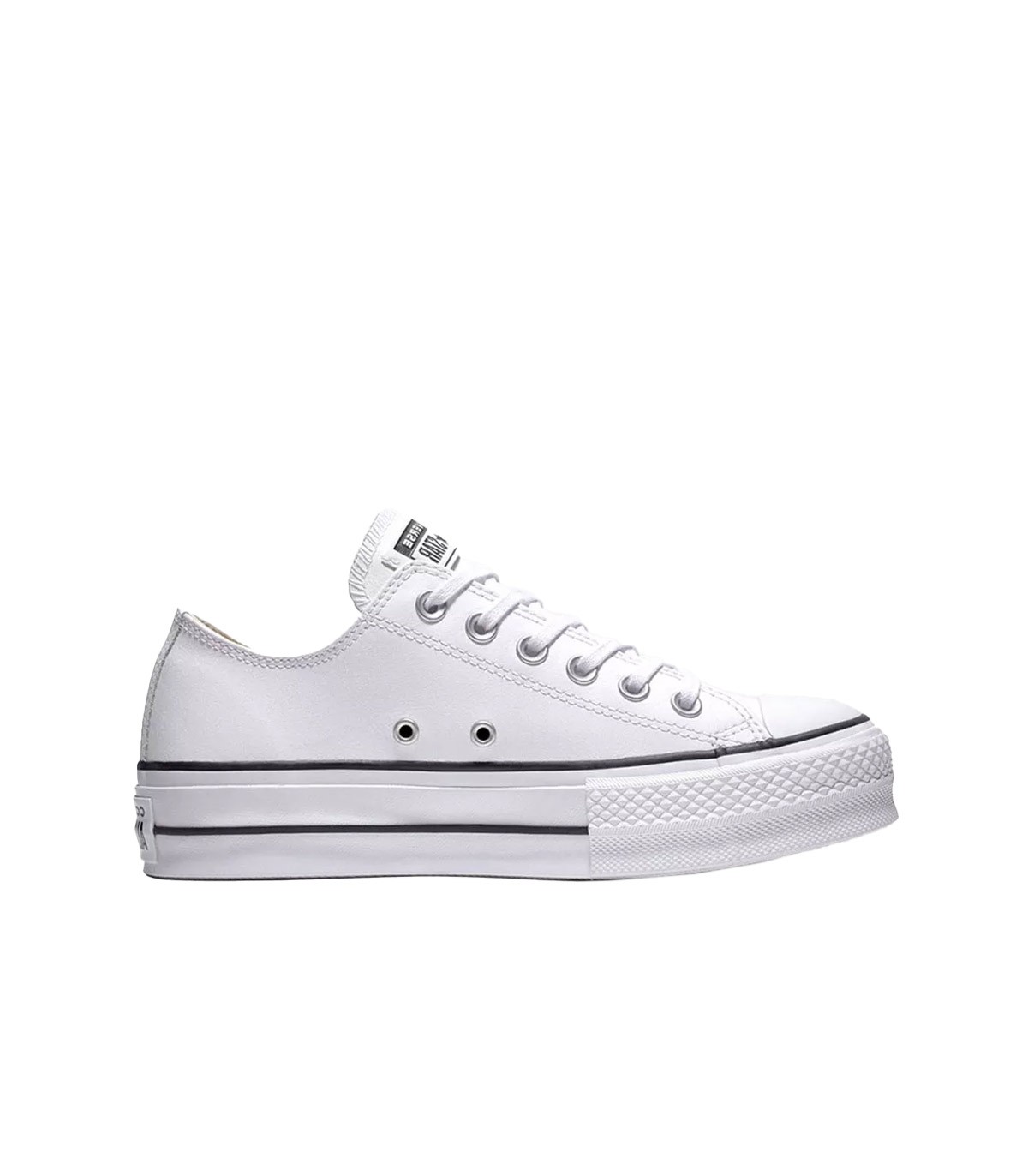 Converse - Zapatillas Chuck Taylor All Star Lift OX Leather - Blanco