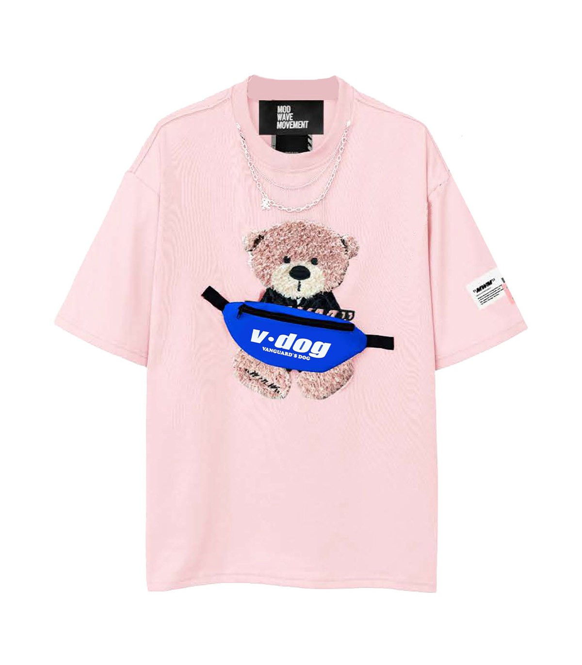 Mod Wave Movement - Camiseta Teddy Capsule - Rosa