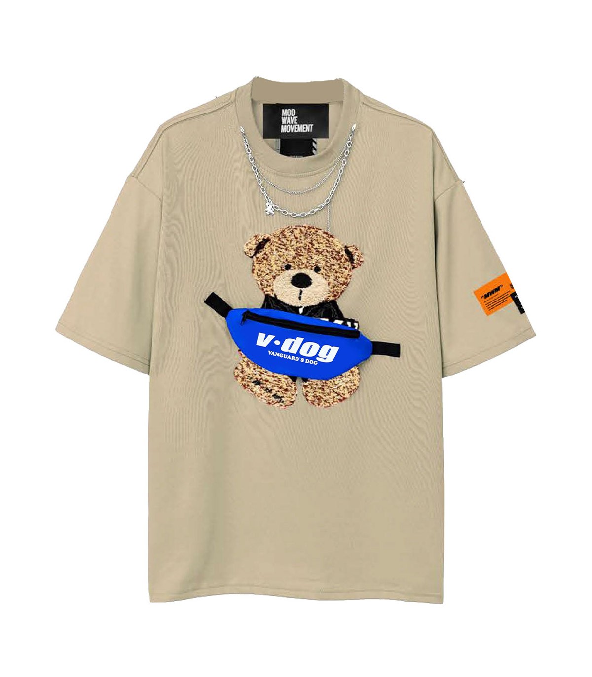 Mod Wave Movement - Camiseta Teddy Capsule - Beige