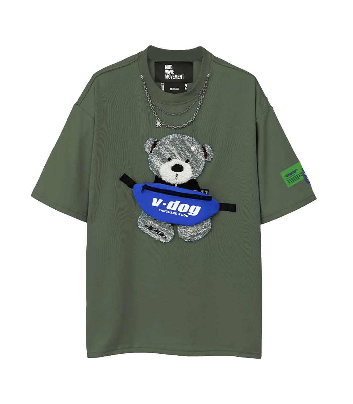 Mod Wave Movement - Camiseta Teddy Capsule - Verde