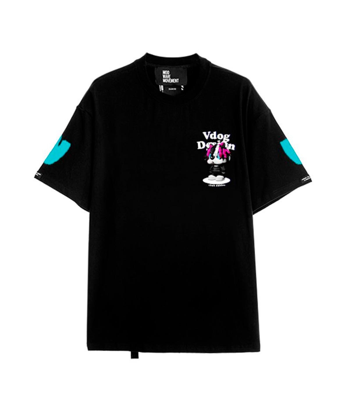 Mod Wave Movement - Camiseta Vanguards Dog Capsule - Negro