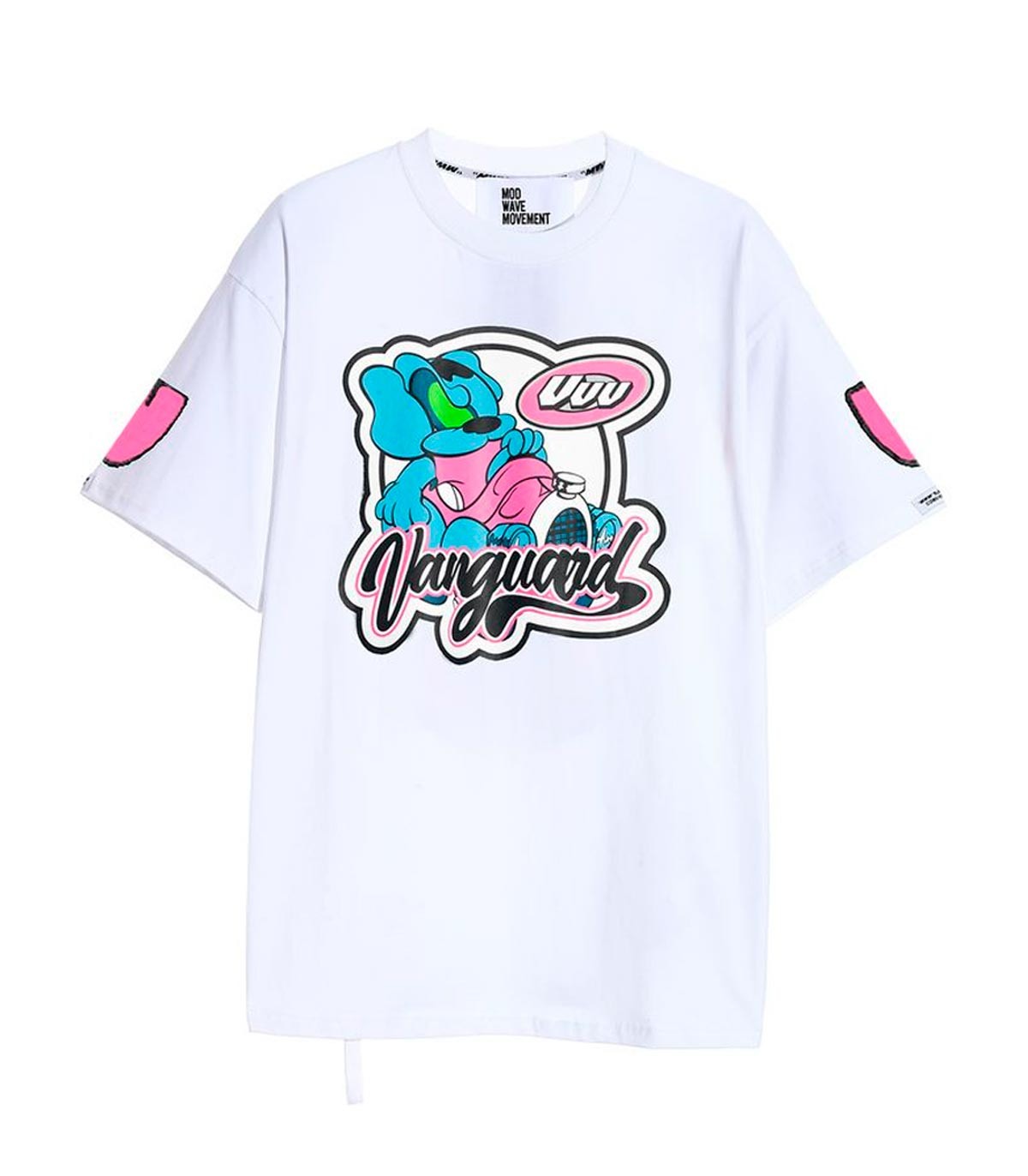 Mod Wave Movement - Camiseta Vanguards Dog Capsule - Blanco