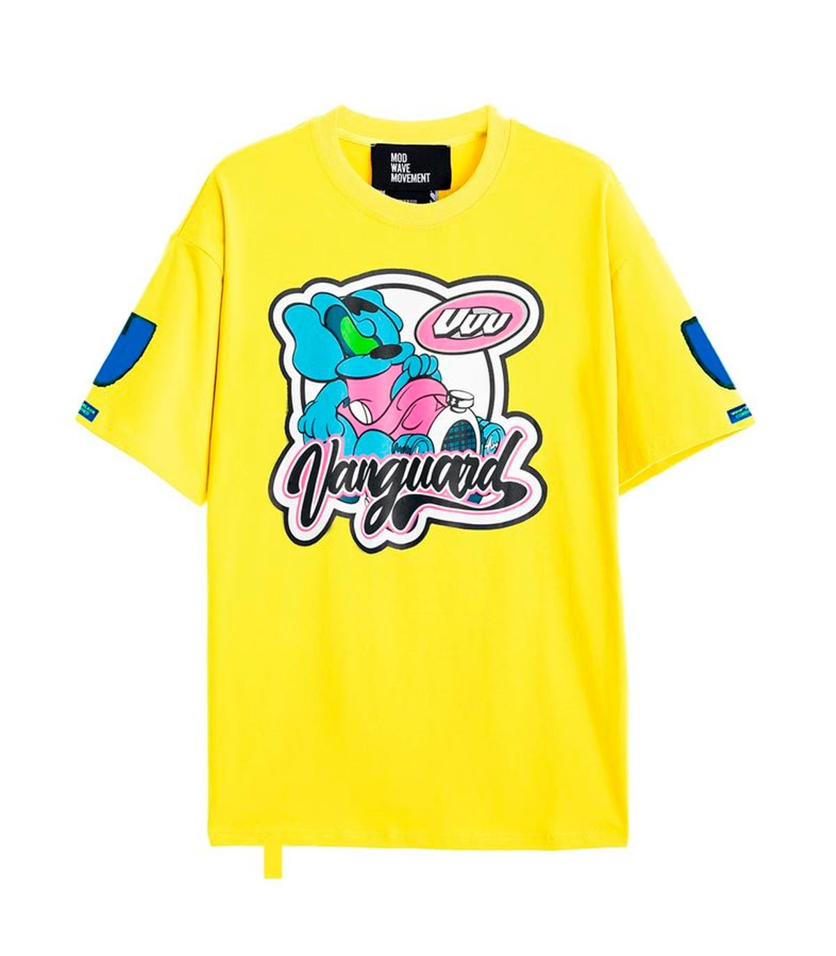 Mod Wave Movement - Camiseta Vanguards Dog Capsule - Amarillo