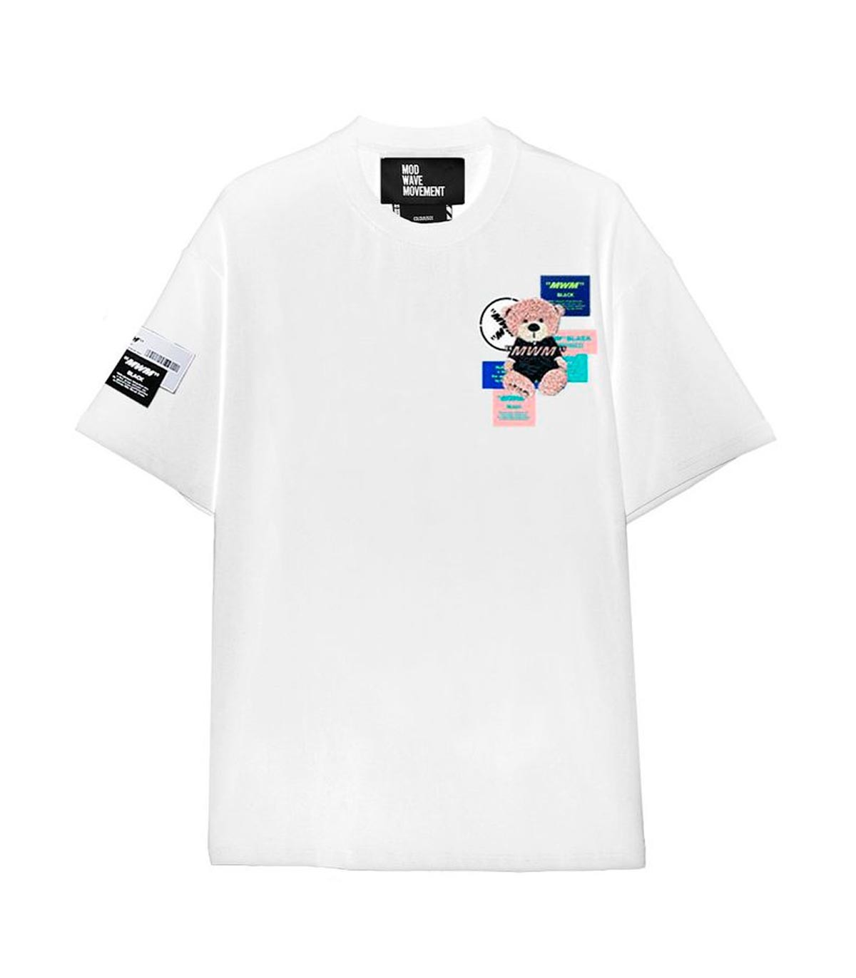 Mod Wave Movement - Camiseta Teddy Capsule - Blanco