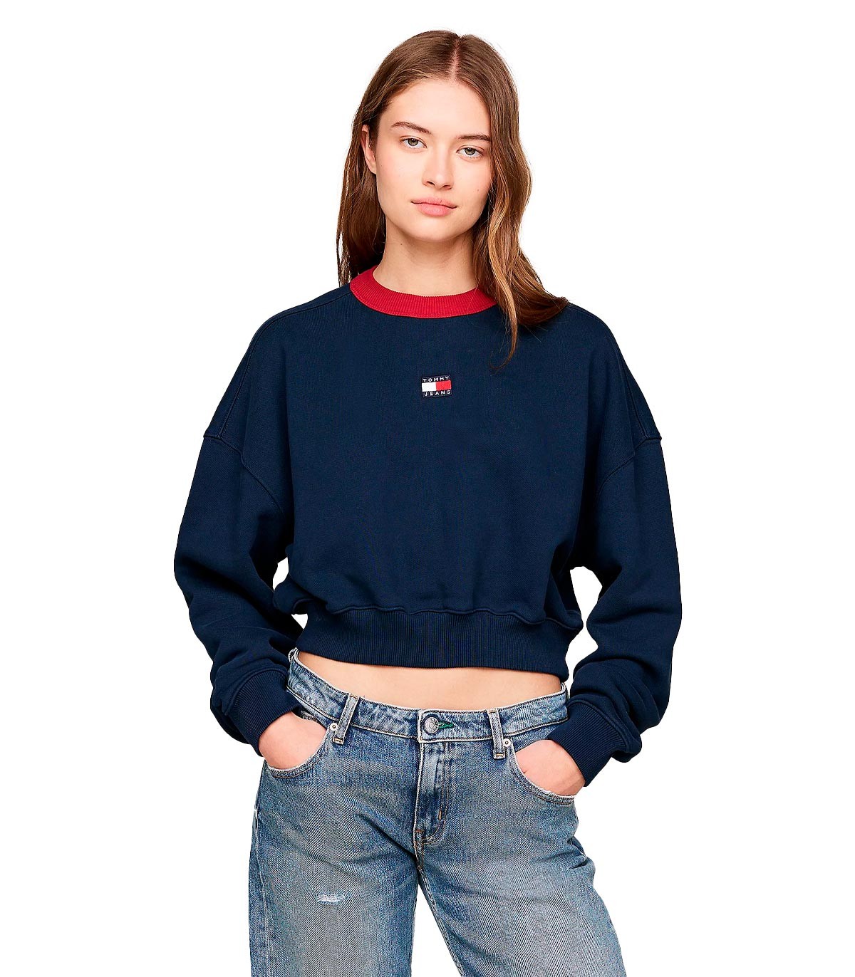 Tommy Jeans - Sudadera Relaxed Crop