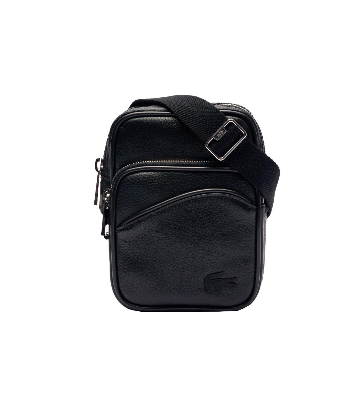Lacoste - Bandolera Crossover Con Logo - Negro