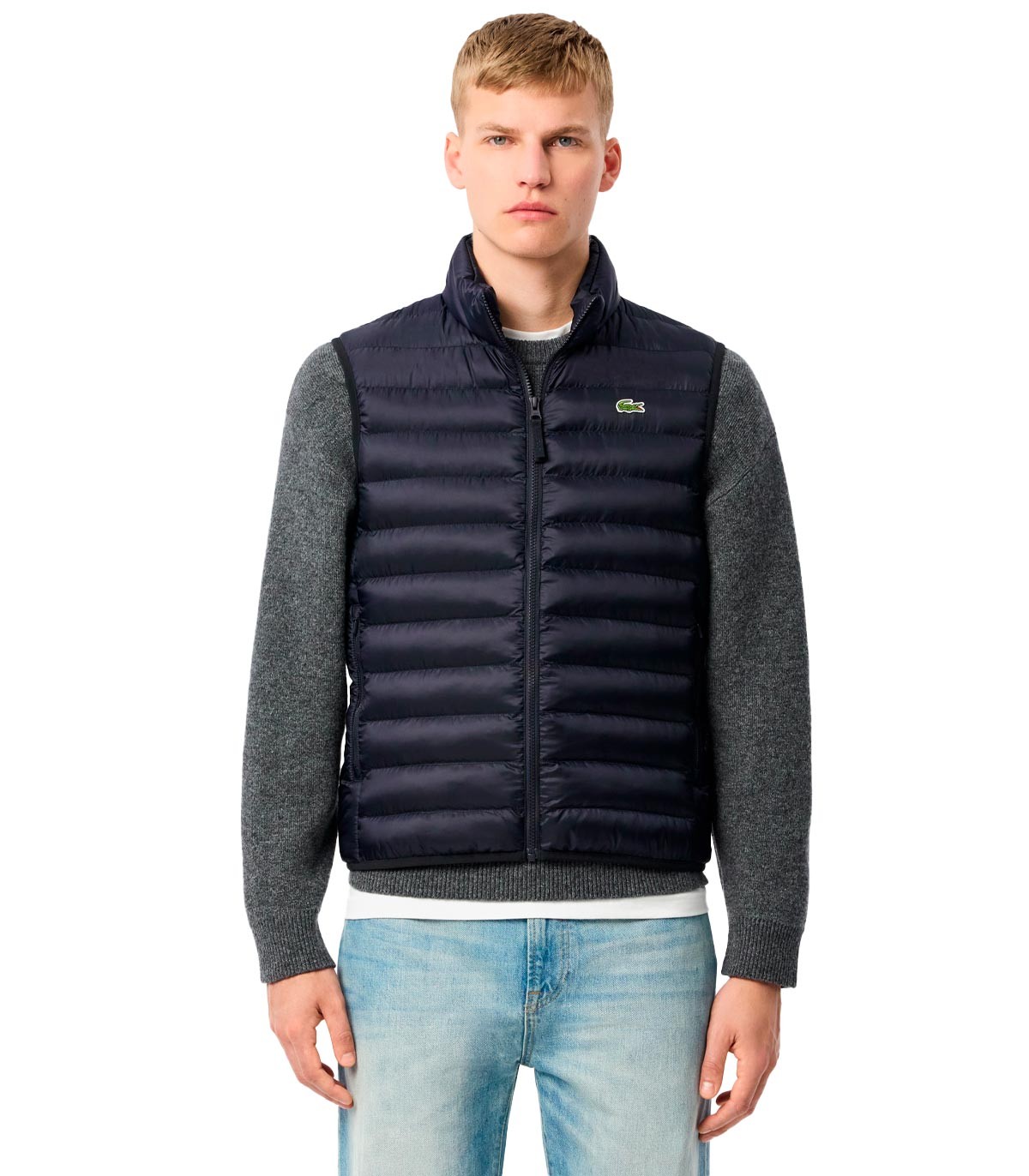 Lacoste - Chaleco Acolchado Con Logo - Marino