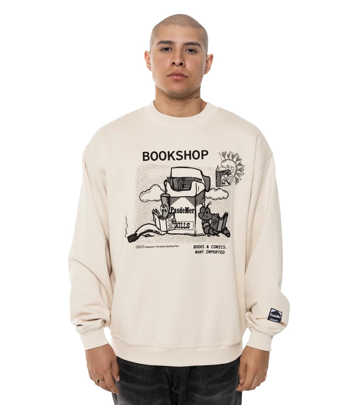 PASDEMER - Sudadera Bookshop Crewneck