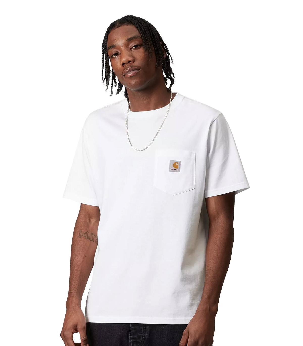 Carhartt Wip - Camisetas S/S Pocket T-Shirt - Blanco