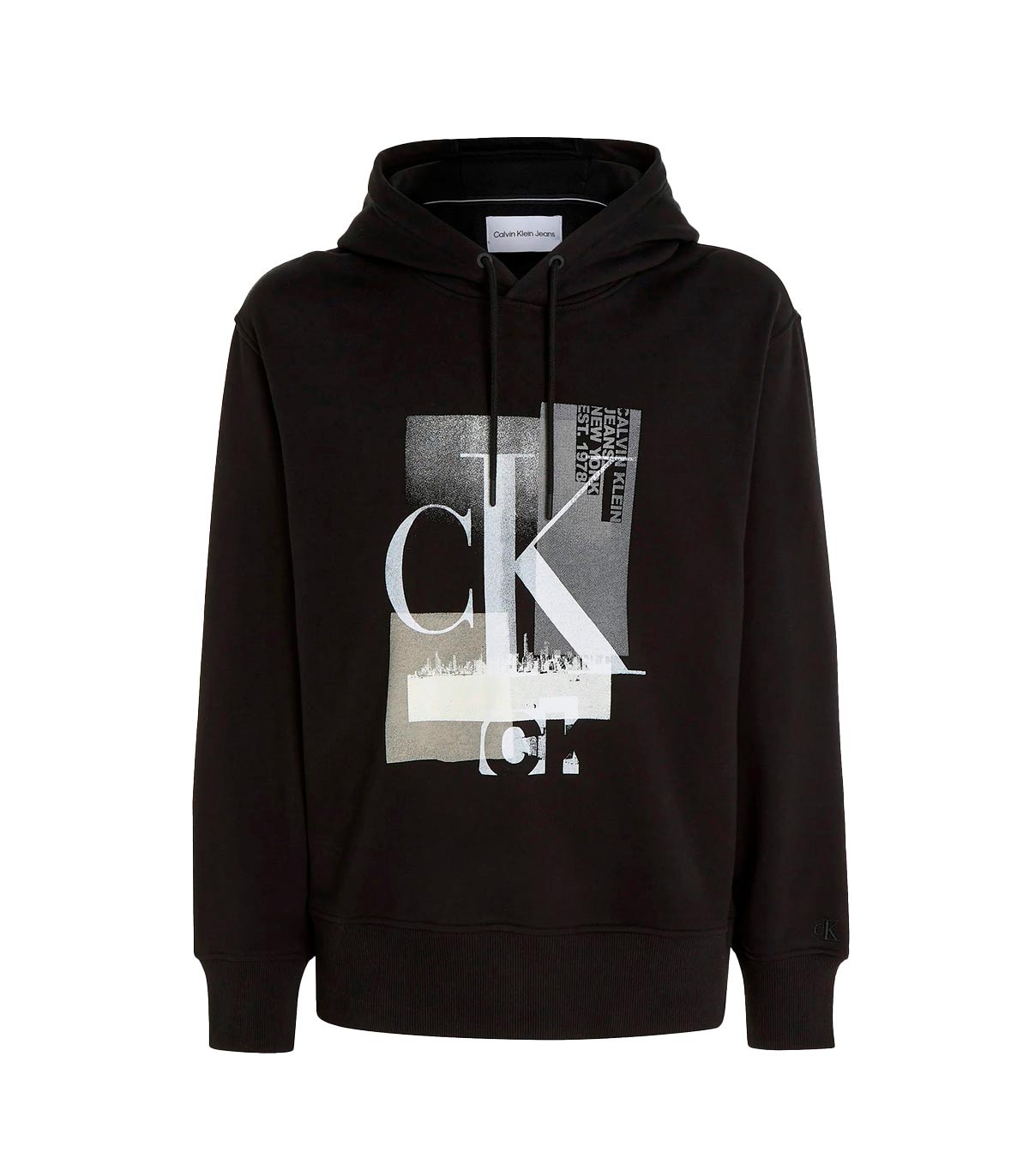 Calvin Klein - Sudadera Connected Landscape - Negro