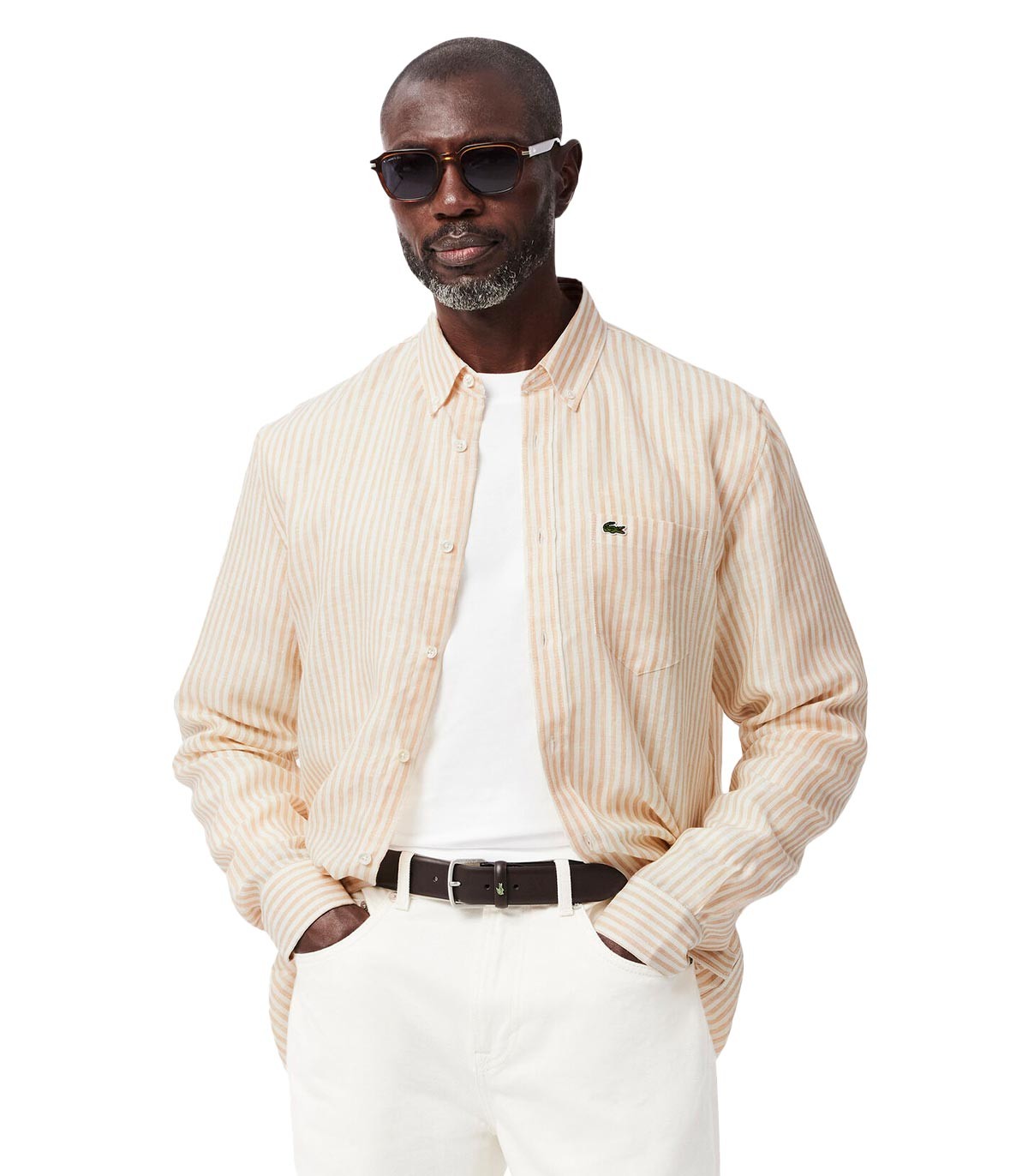 Lacoste - Camisa Con Logo - Blanco