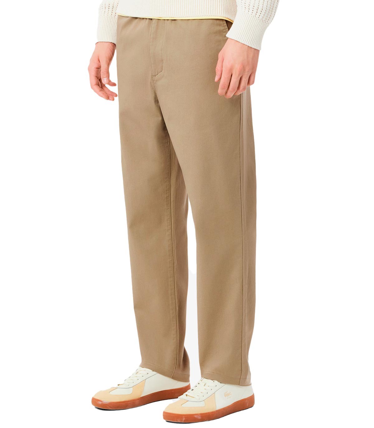 Lacoste - Pantalón Chino Regular Fit - AMARILLO