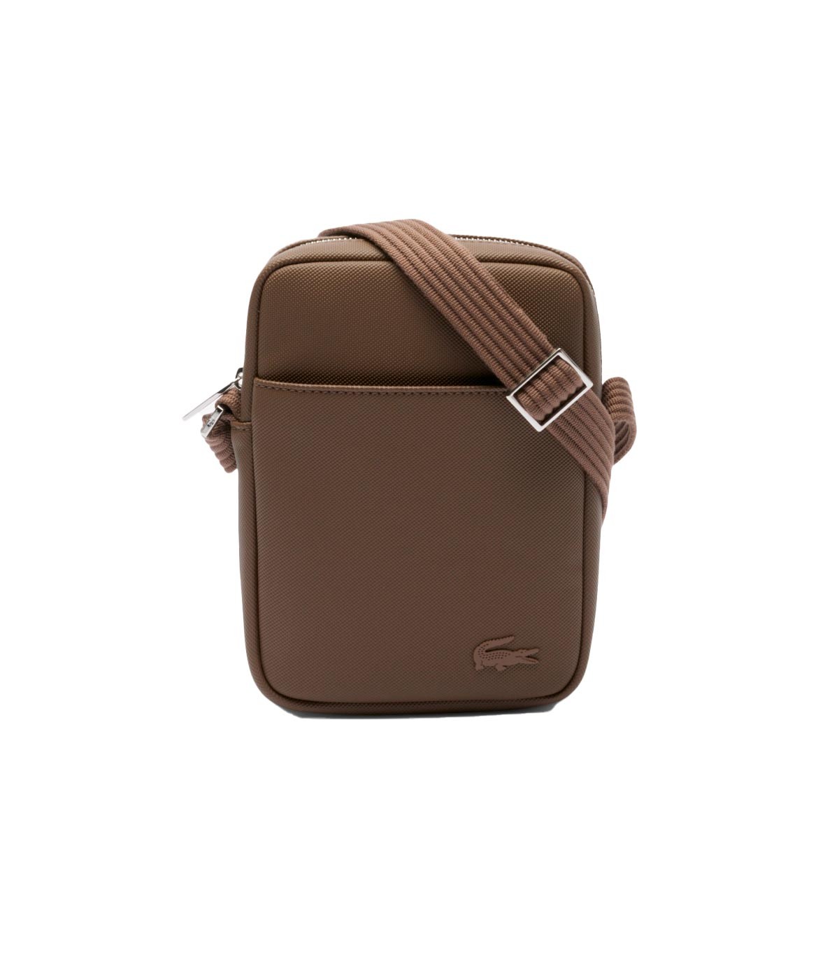 Lacoste - Bandolera Slim Vertical - MARRON