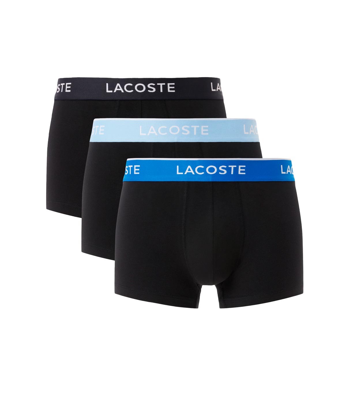 Lacoste - Bóxers Pack De 3 Con Logo - NEGRO