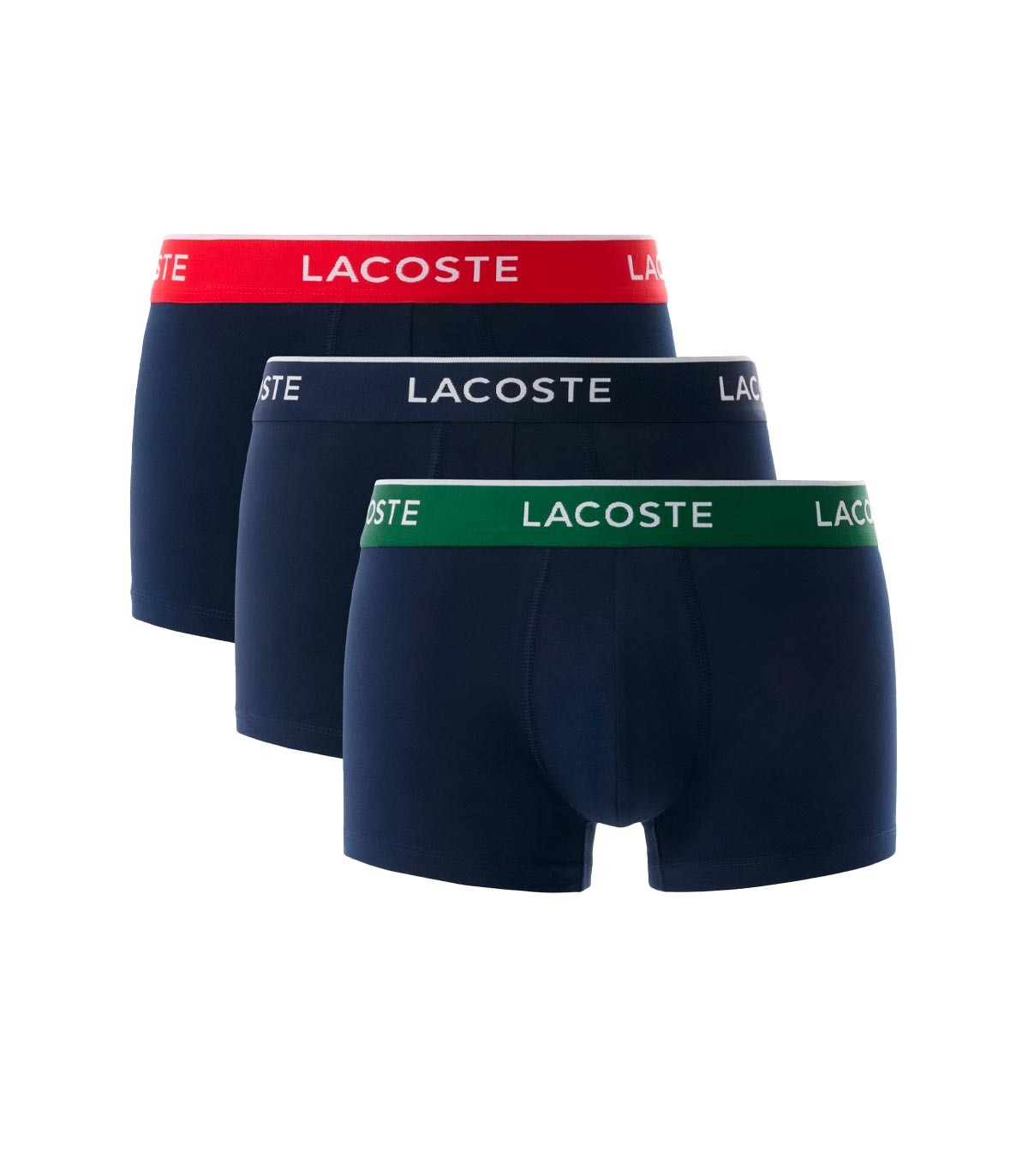 Lacoste - Bóxers Pack De 3 Con Logo - MARINO