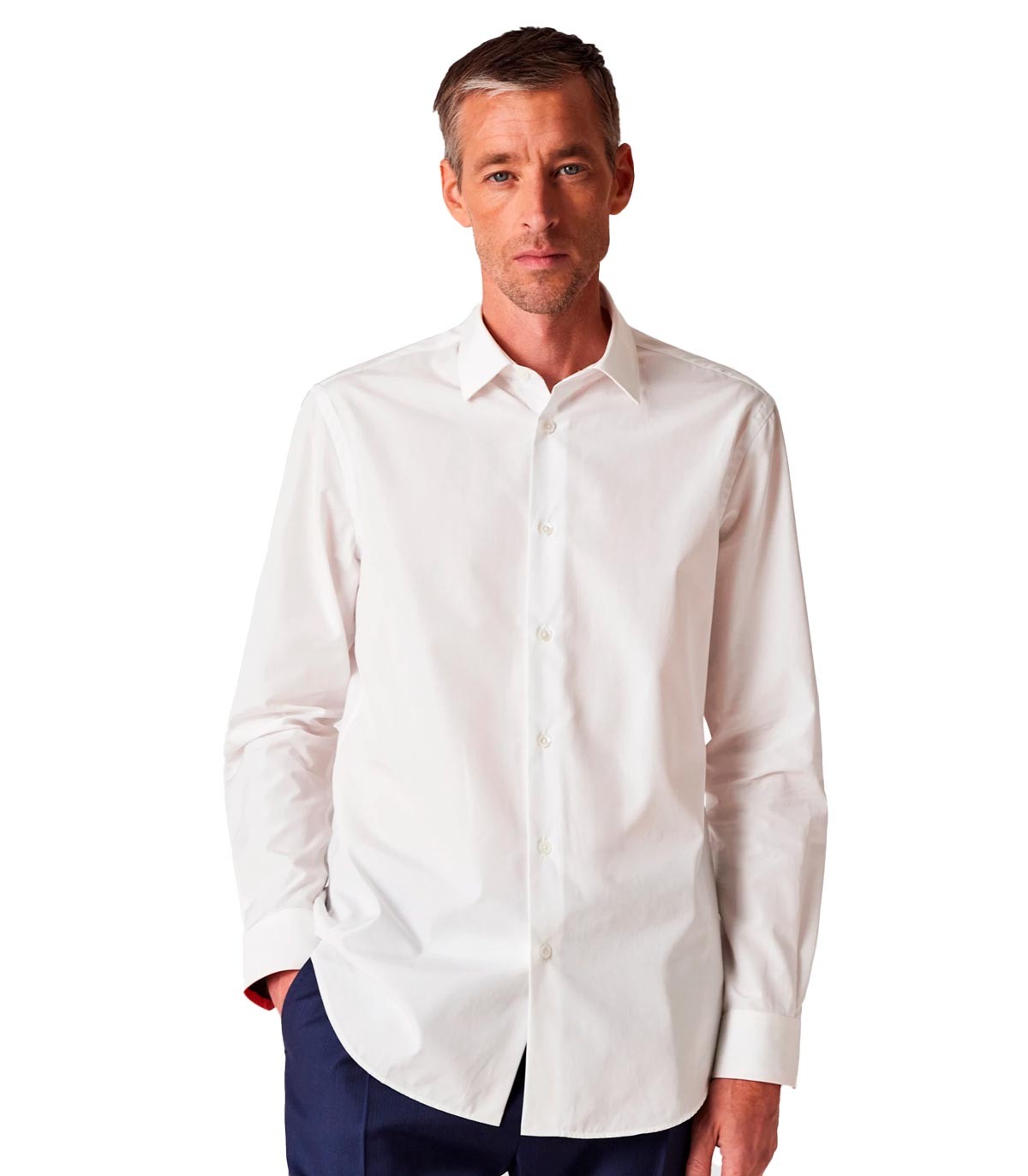 Paul Smith - Camisa Tailored Fit 'Artist Stripe' - BLANCO