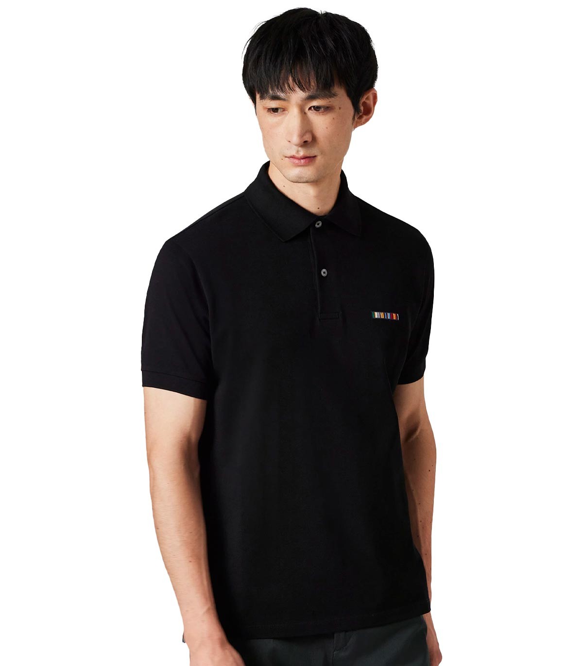 Paul Smith - Polo 'Signature Stripe' - NEGRO