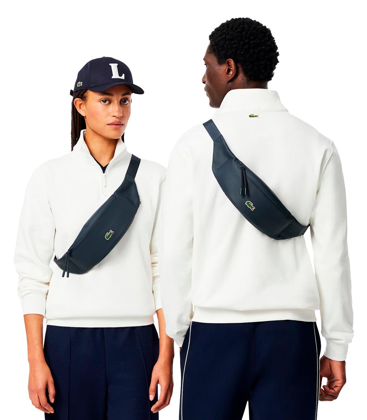 Lacoste - Riñonera Con Cremallera Y Logo