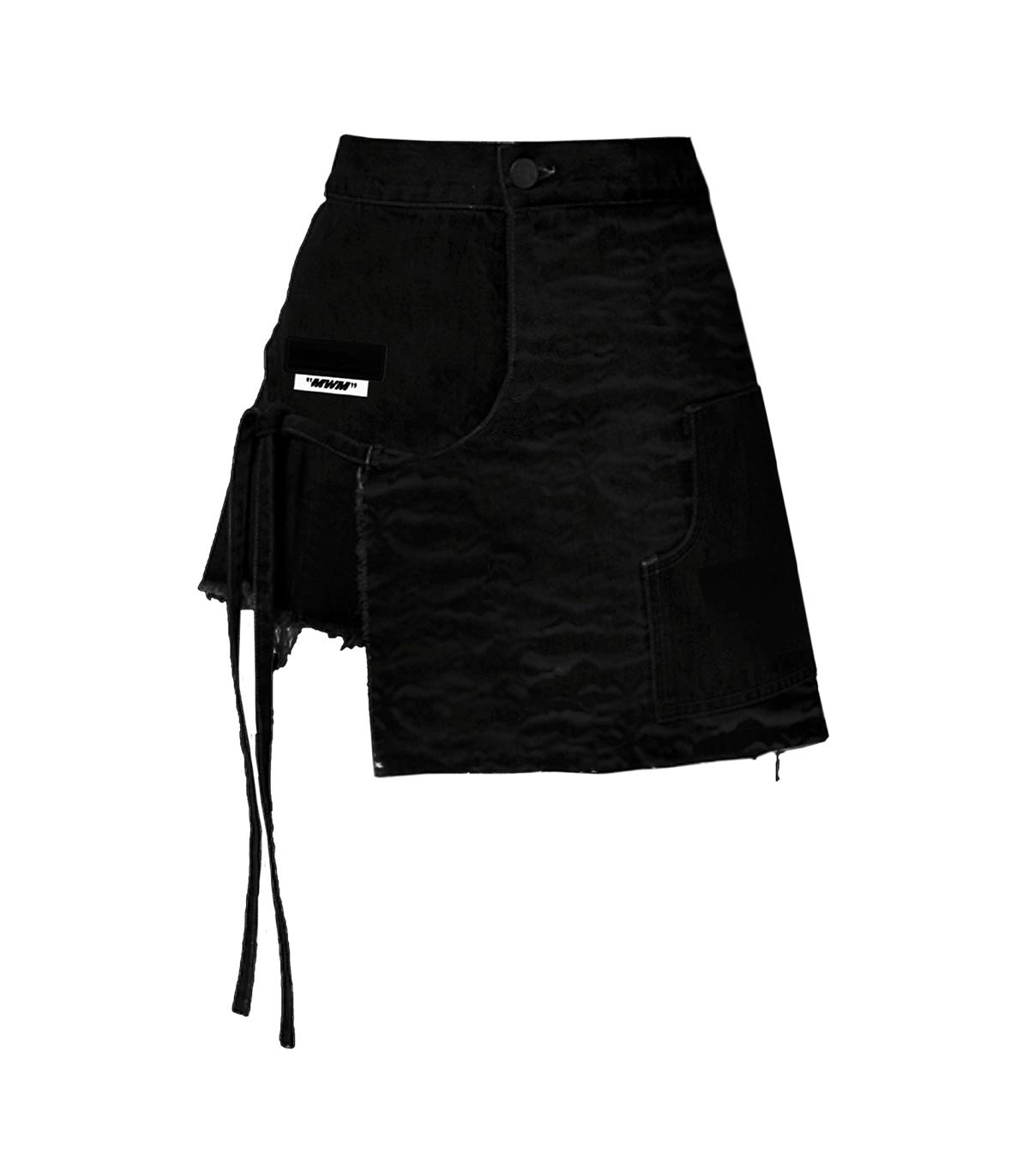 Mod Wave Movement - Falda Textured - NEGRO