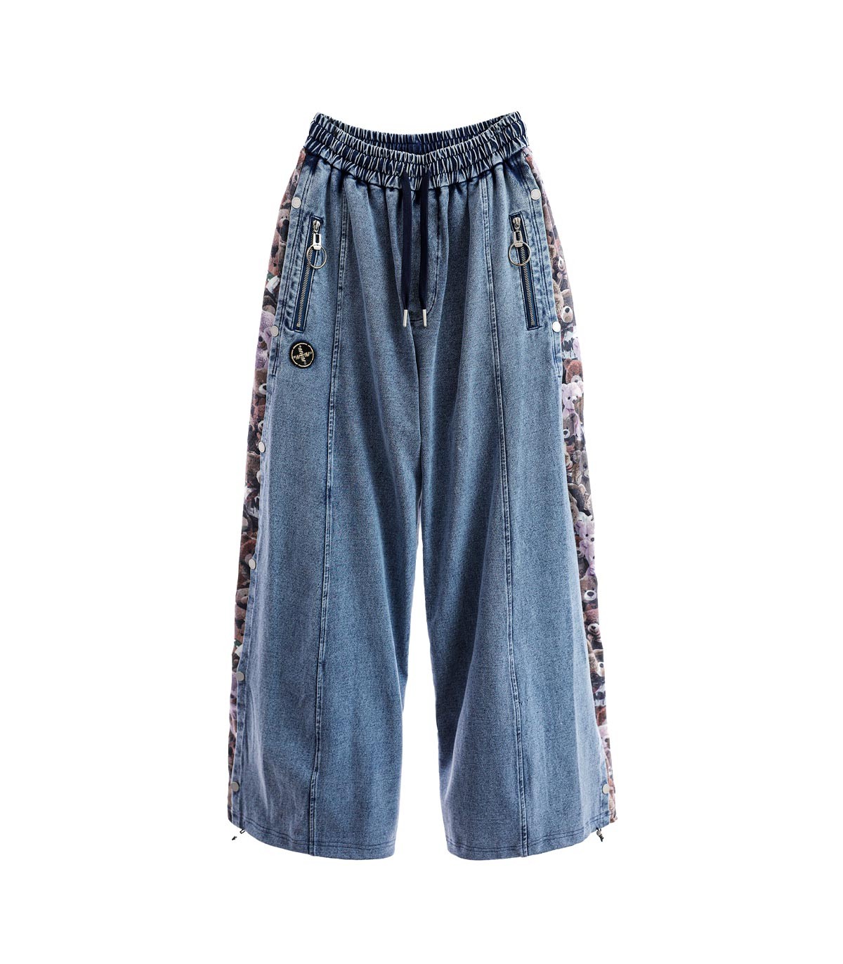 Mod Wave Movement - Pantalón Teddy Print Denim