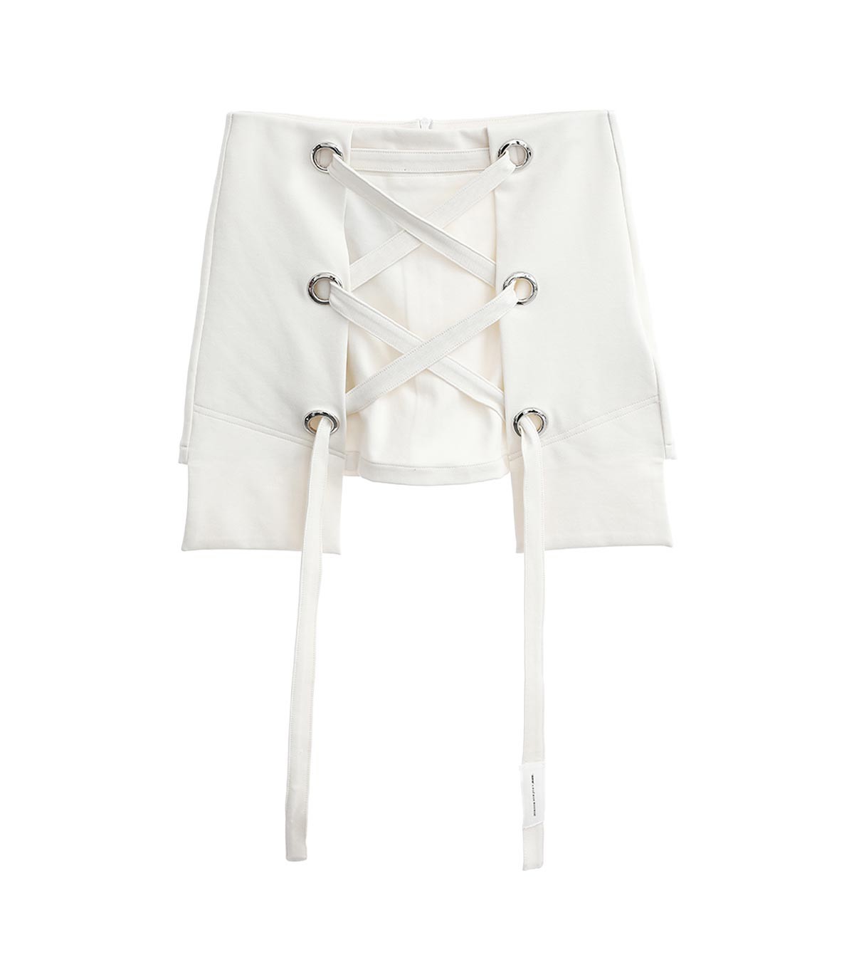 Mod Wave Movement - Falda Oversized Lace - BLANCO