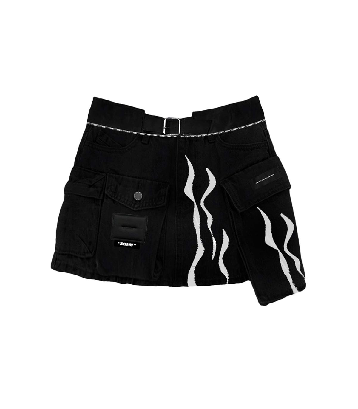 Mod Wave Movement - Falda Pantalón - NEGRO