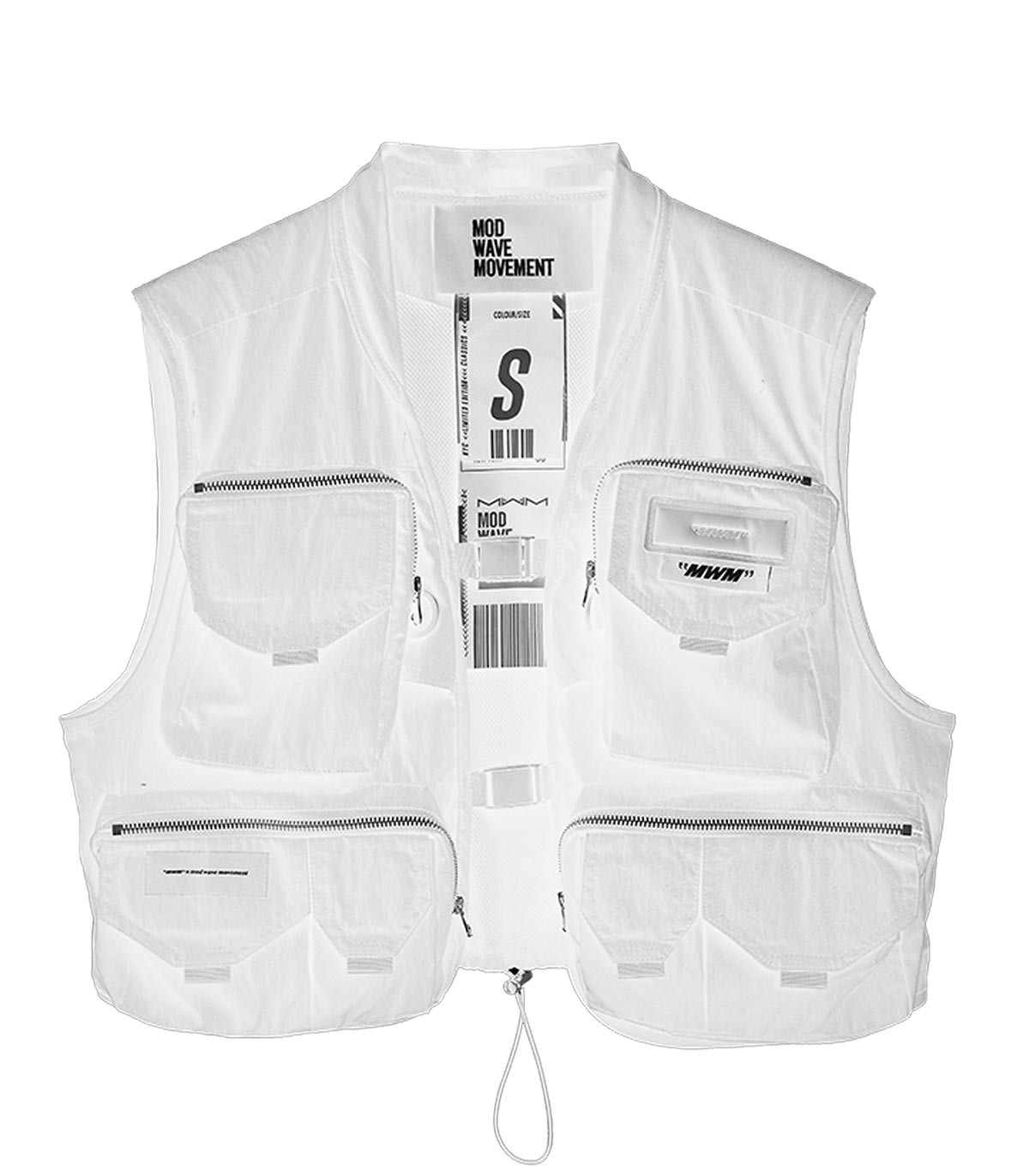 Mod Wave Movement - Chaleco Multi Pocket - BLANCO