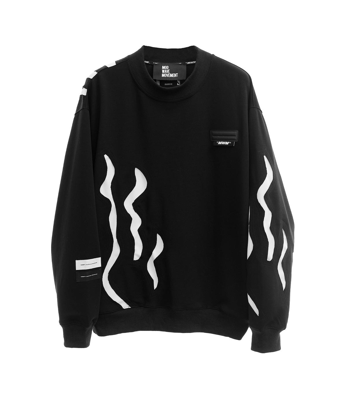 Mod Wave Movement - Sudadera Scratch Design - NEGRO