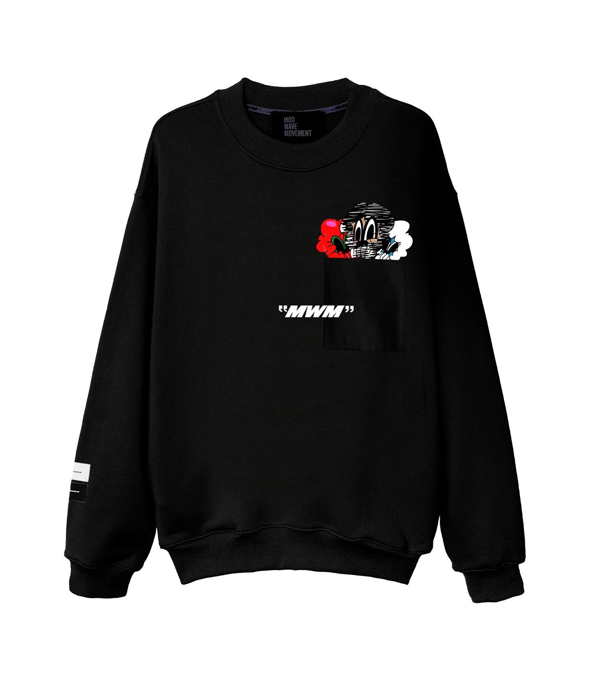 Mod Wave Movement - Sudaderas Vanguard's Dog - NEGRO