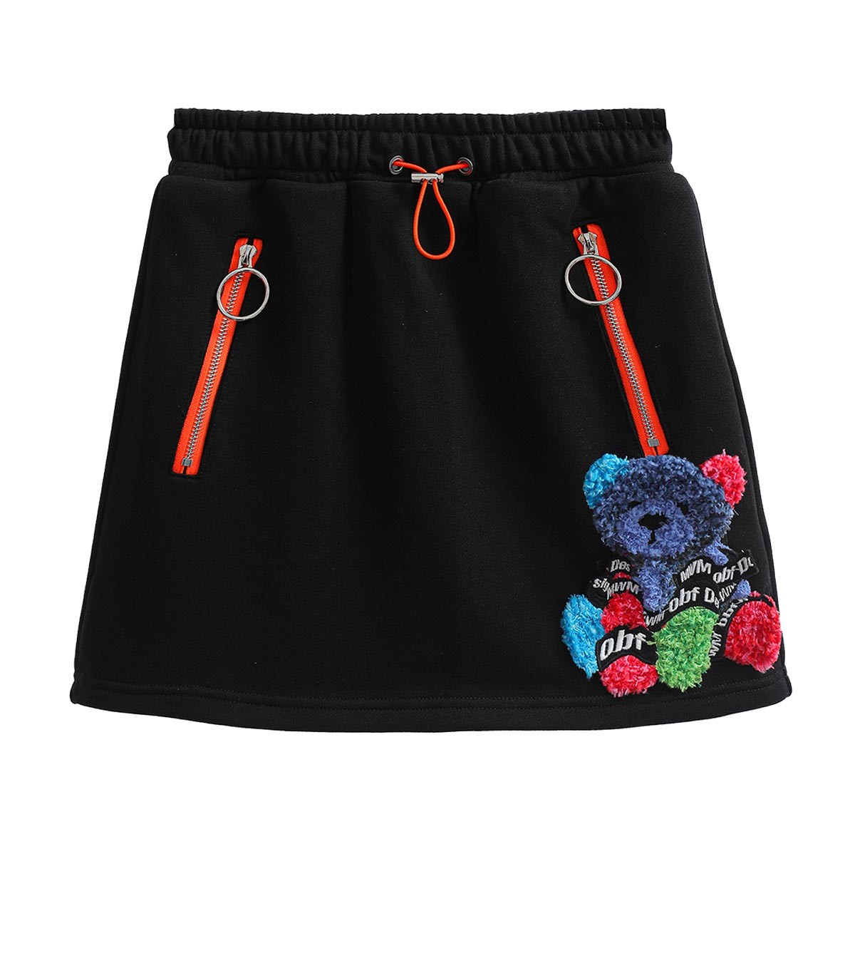 Mod Wave Movement - Falda Teddy - NEGRO