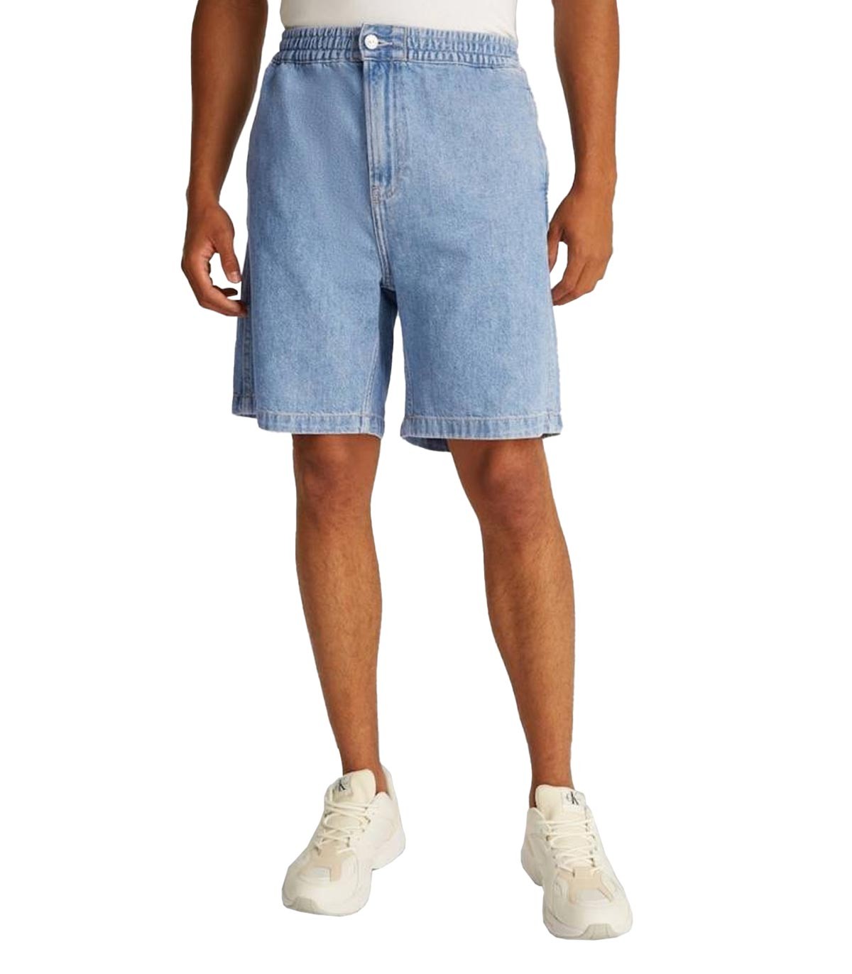 Calvin Klein - Pantalón Pull On Relaxed Denim - Azul