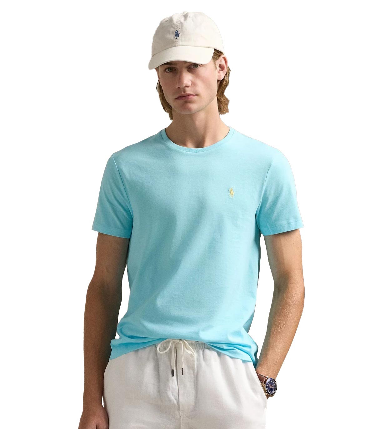 Polo Ralph Lauren - Camiseta de Punto Slim Fit - AZUL