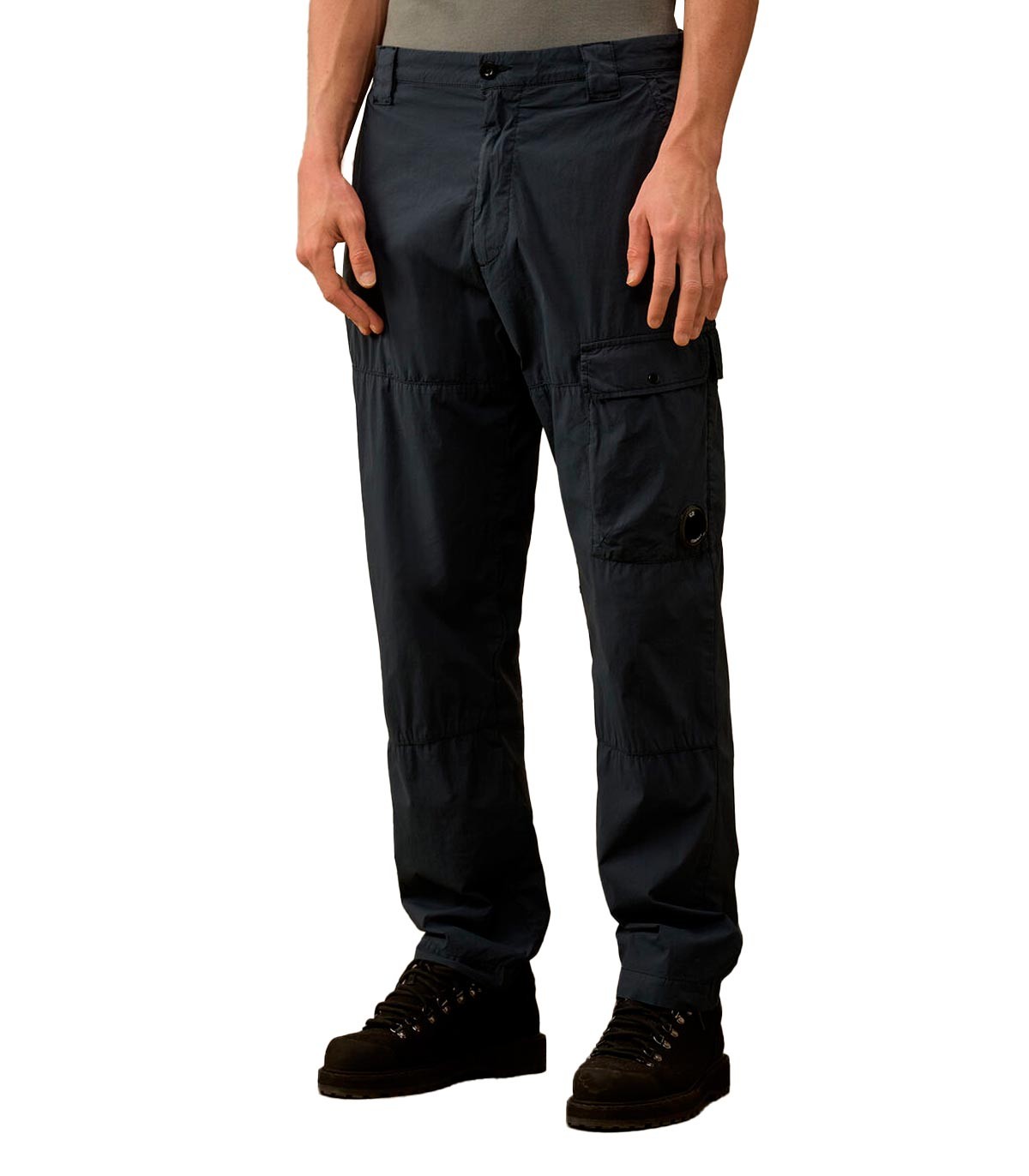 C.P. Company - Pantalón 50 Fili Stretch Loose Car - Azul