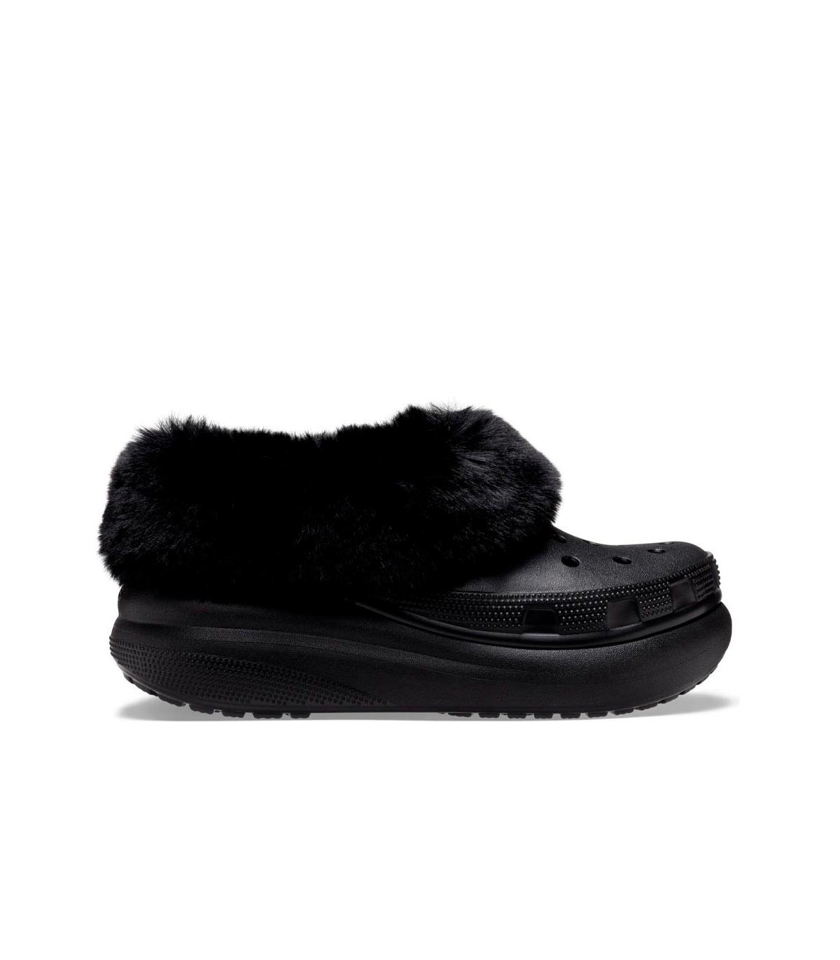 Crocs - Zuecos Furever Crush - Negro