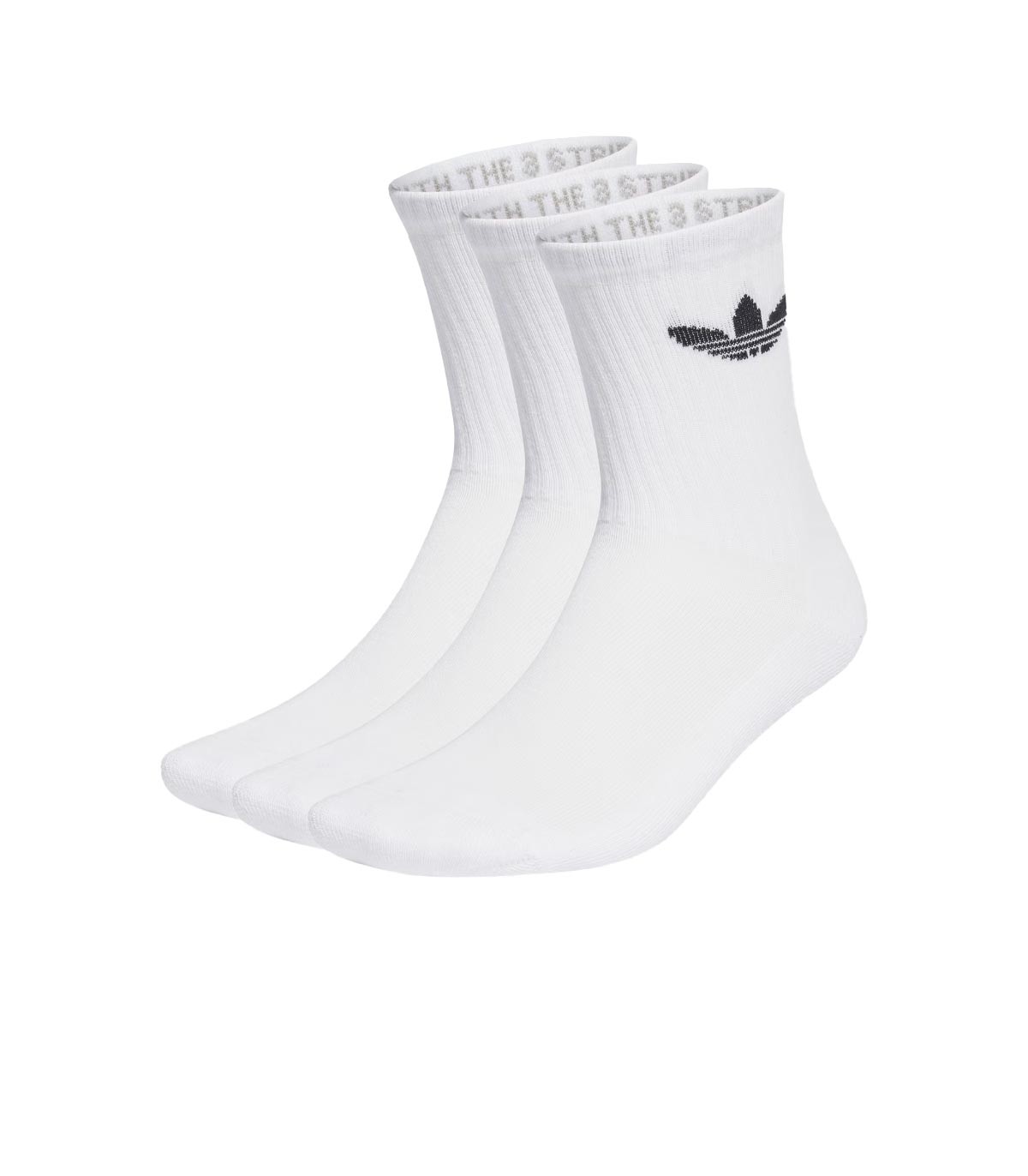 adidas - Calcetines Clásicos Treofoil Cushion - BLANCO