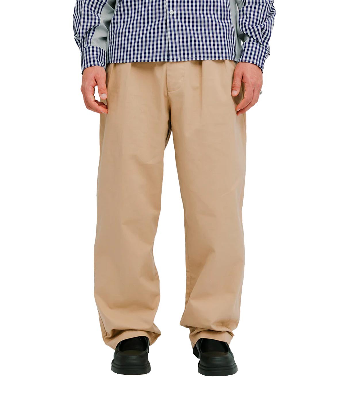 We Are Not Friends - Pantalón Pleat Cream Chino