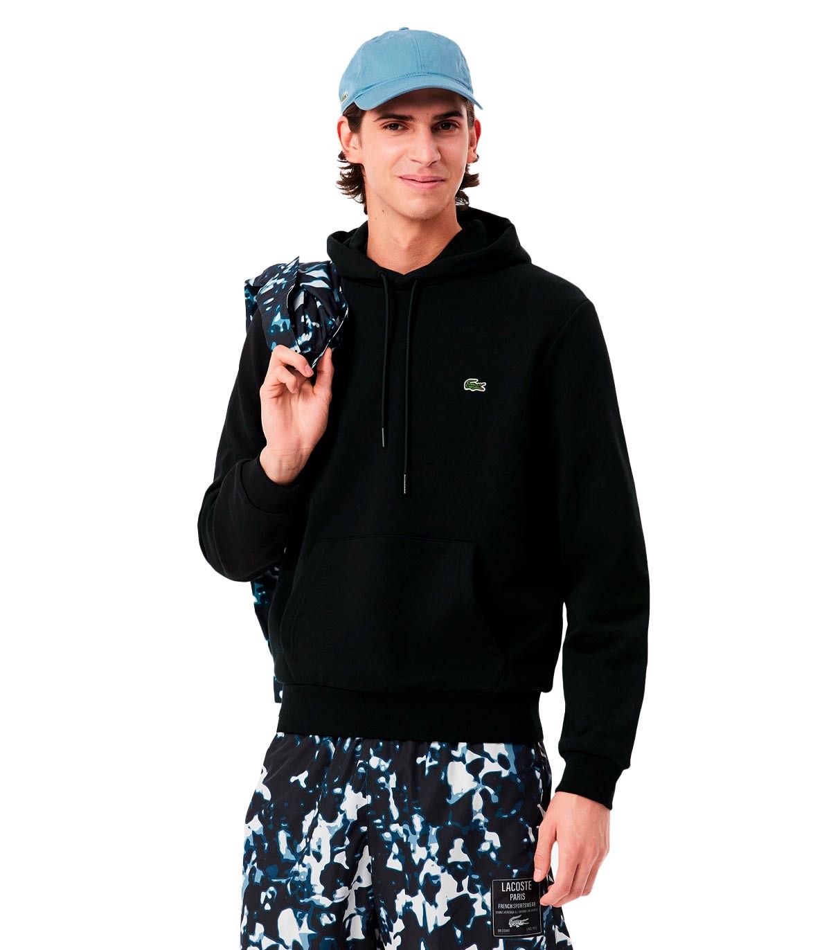 Lacoste - Sudadera Con Logo Y Capucha - NEGRO