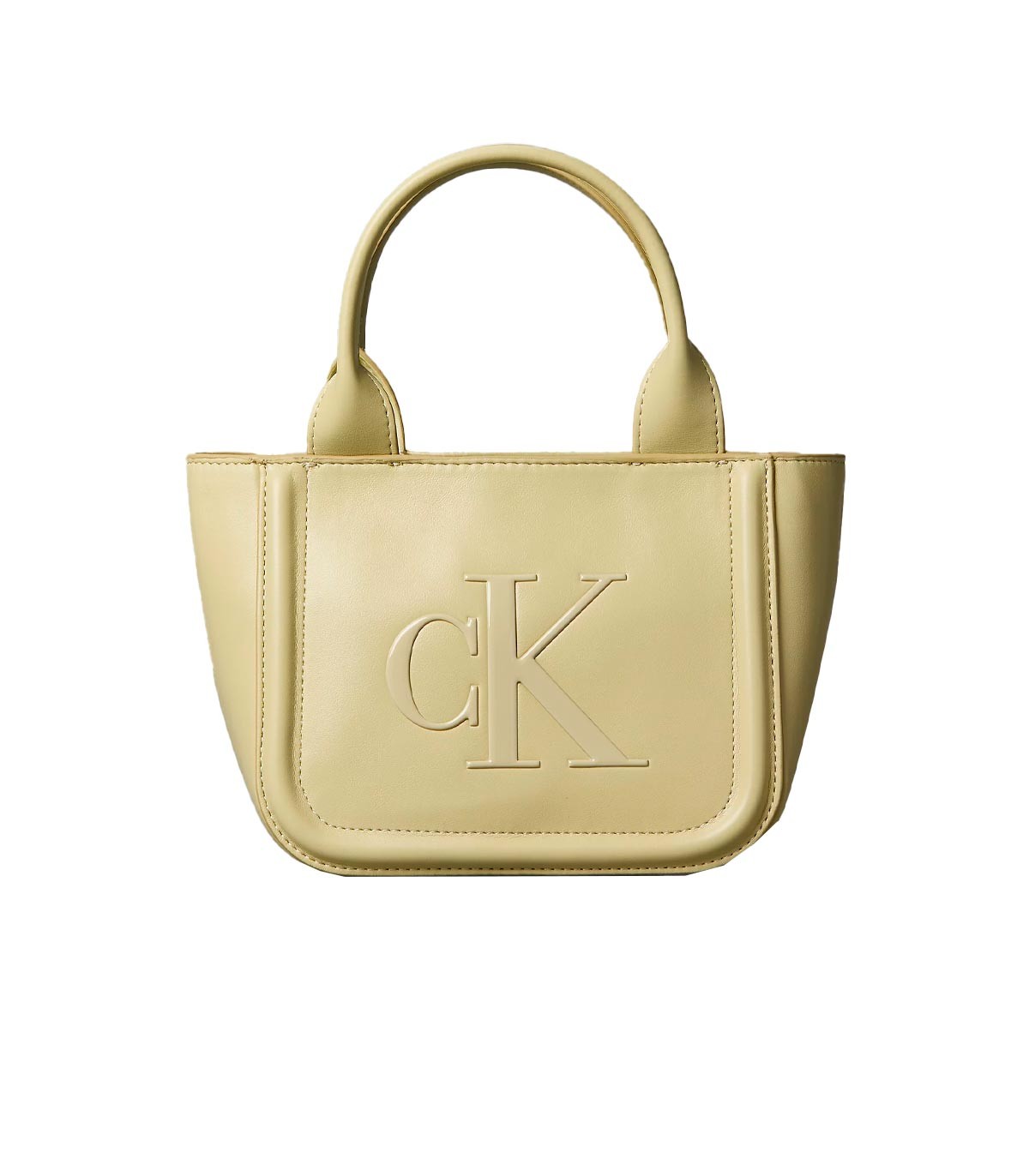 Calvin Klein - Bolso Tote Pequeño Con Logo - BEIGE