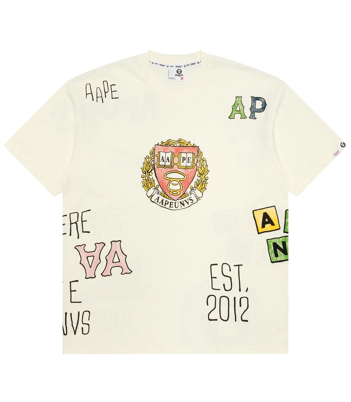 AAPE - Camiseta Multi-Logo Print