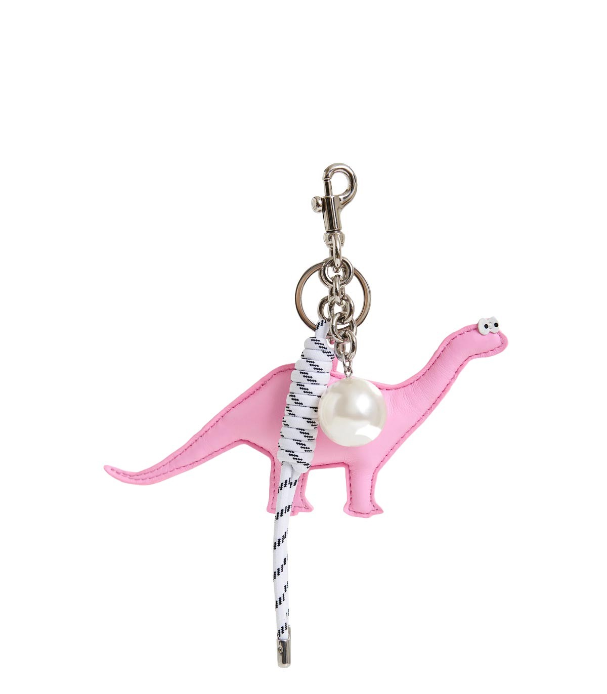 Essentiel Antwerp - Charm de Dinosaurio para Bolso en Polipiel - NEGRO