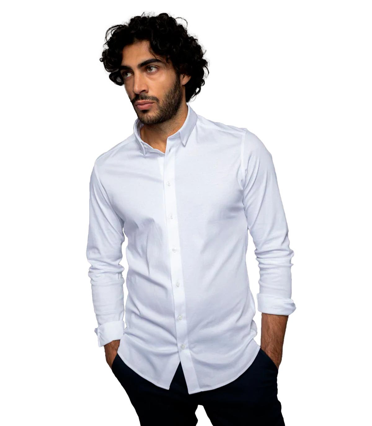 Mos Mosh - Camisa Stretch - BLANCO