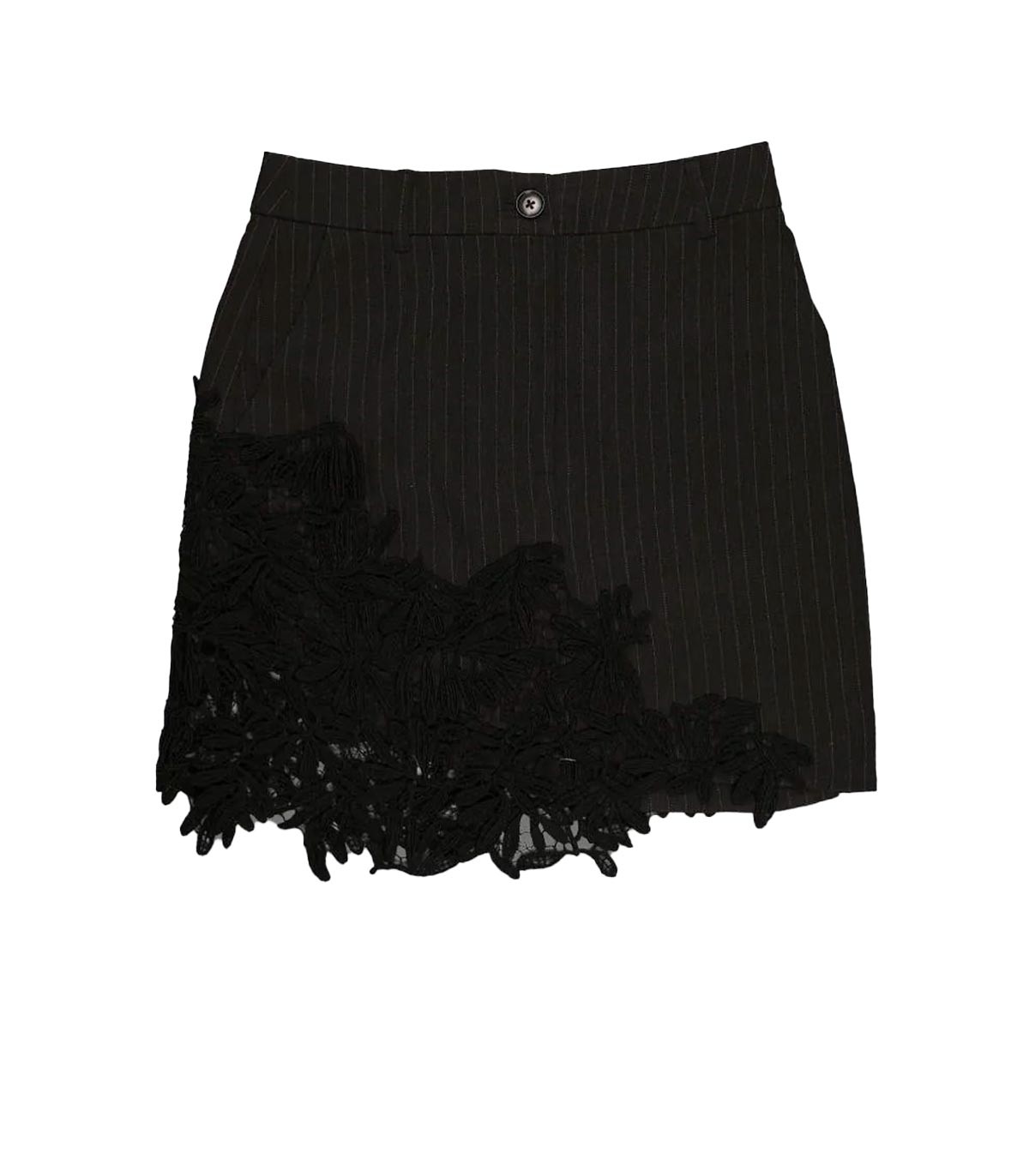 Essentiel Antwerp - Minifalda De Encaje - GRIS