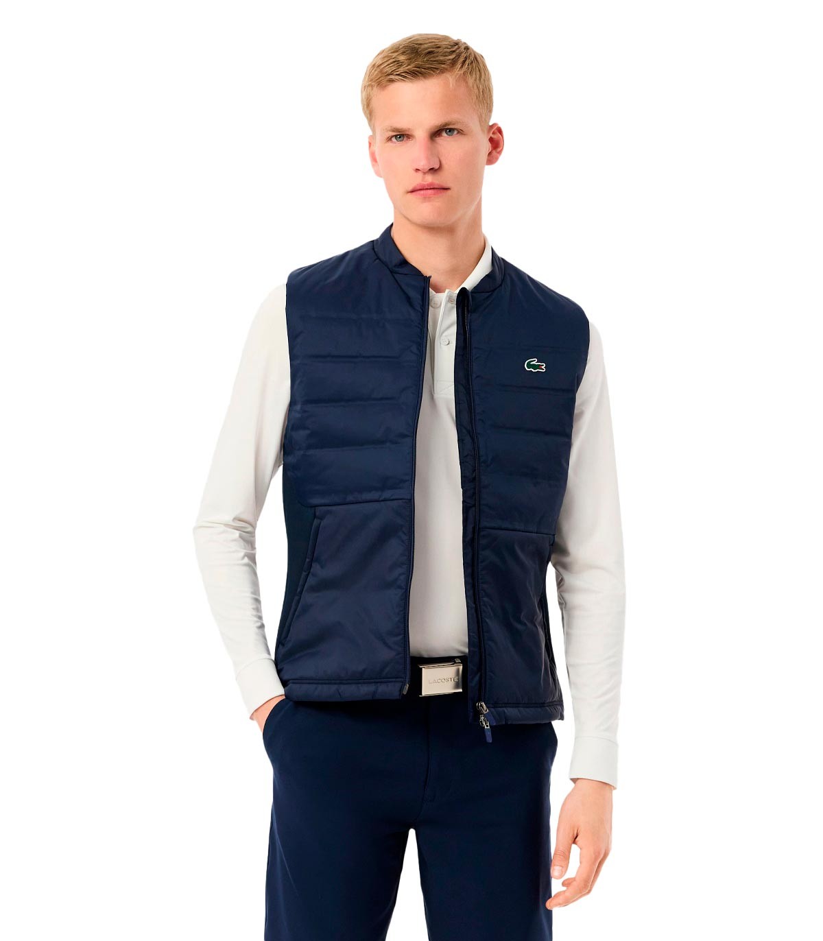 Lacoste - Chaleco Acolchado Deportivo - MARINO