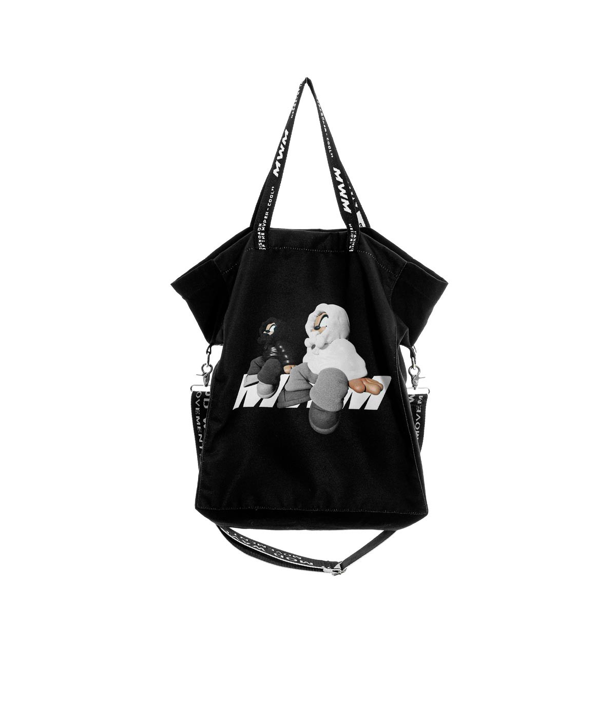Mod Wave Movement - Bolso Con Estampado Y Logo - NEGRO