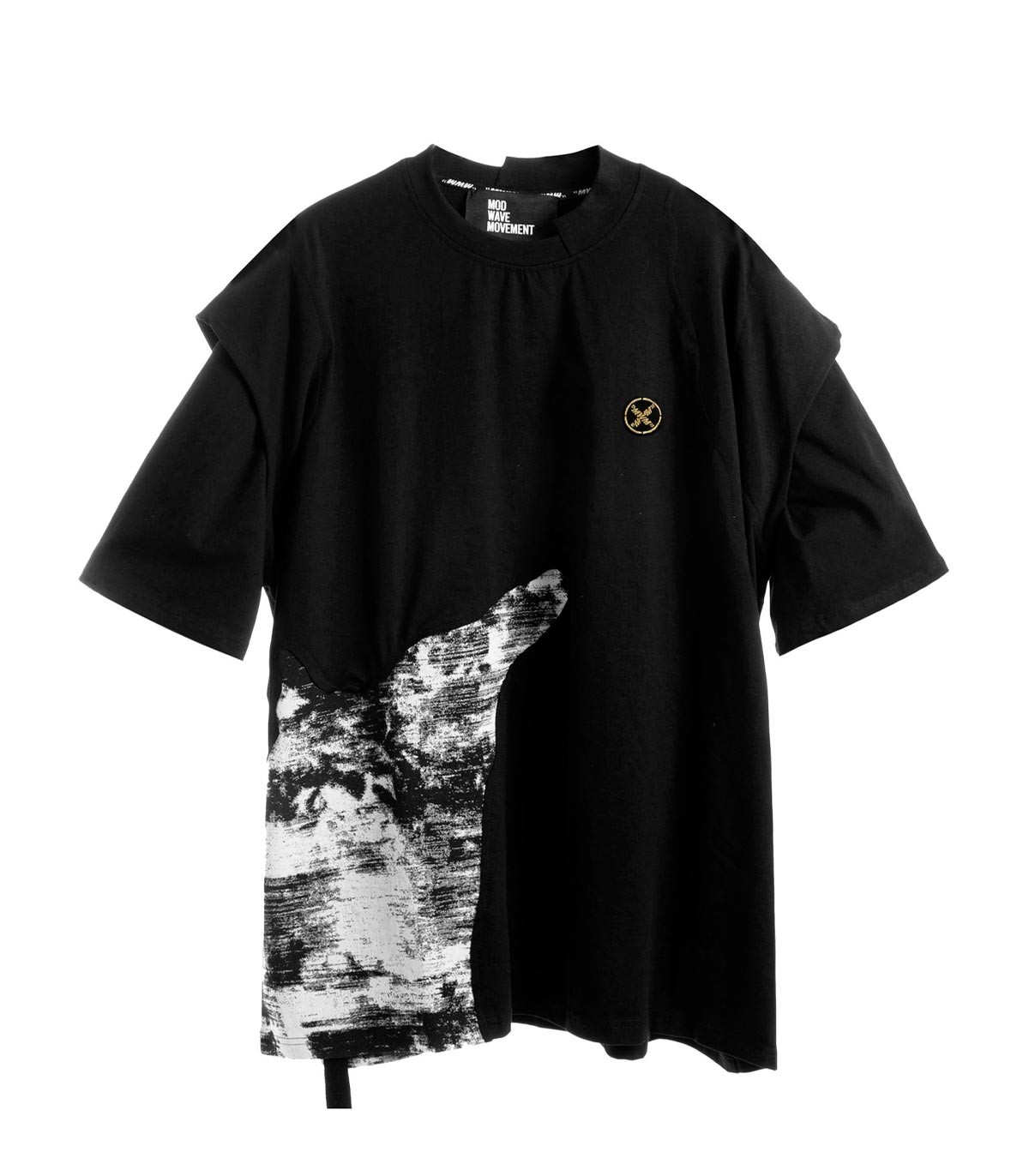 Mod Wave Movement - Camiseta Black Capsule - NEGRO