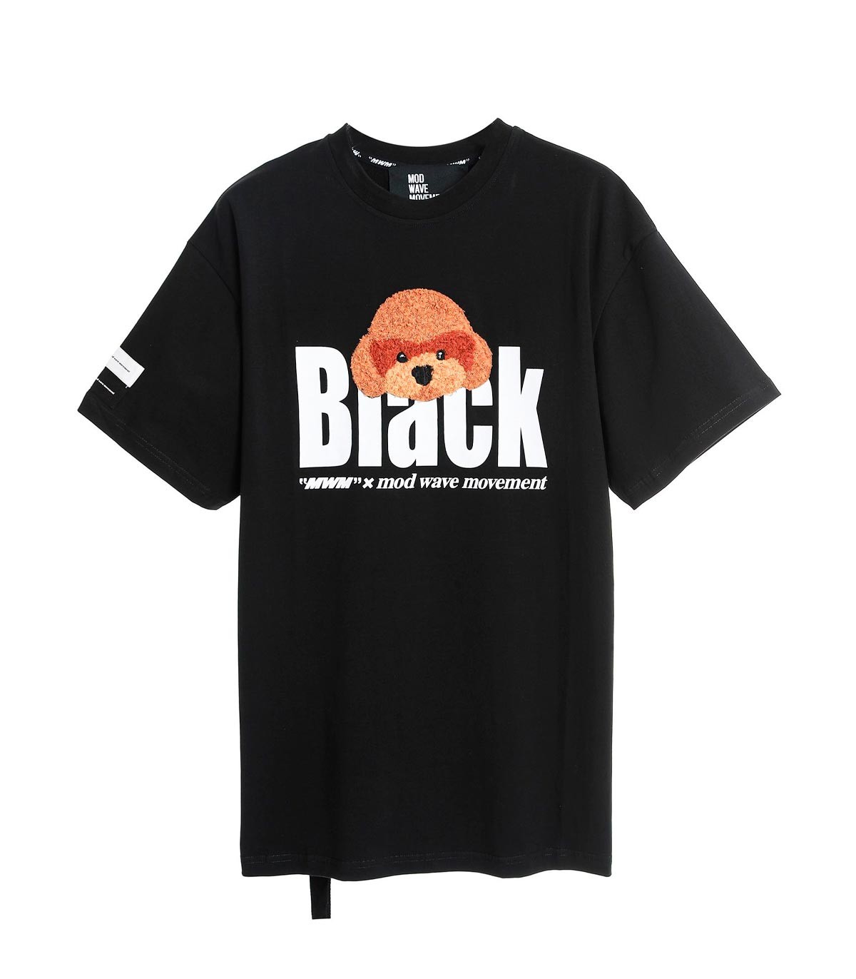 Mod Wave Movement - Camiseta Teddy Capsule - NEGRO